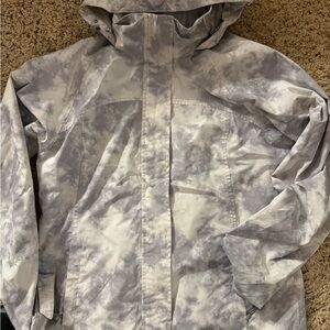 Eddie Bauer Women's White and Gray Ski Jacket